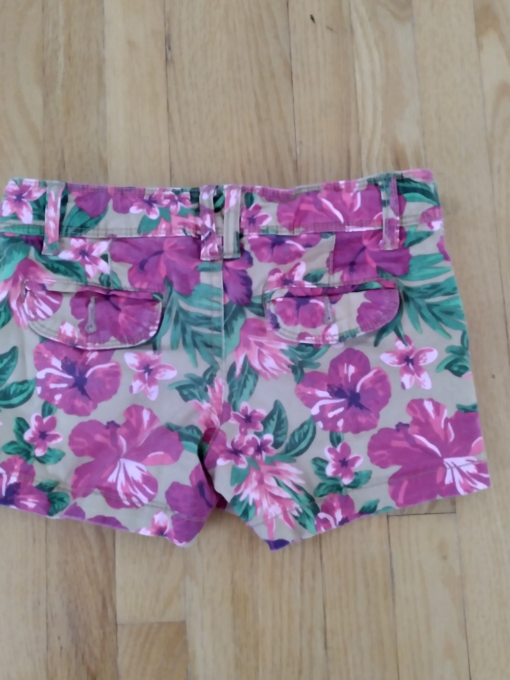 Joe Fresh Kids Floral Shorts - Pink and Tan